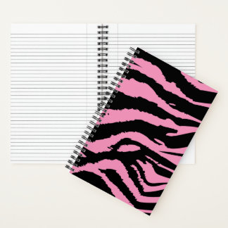 Roze Zebra Print Spiraal Notitieboek
