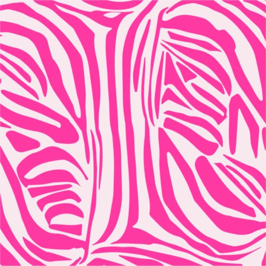 Roze zebra print sticker (Voorkant)