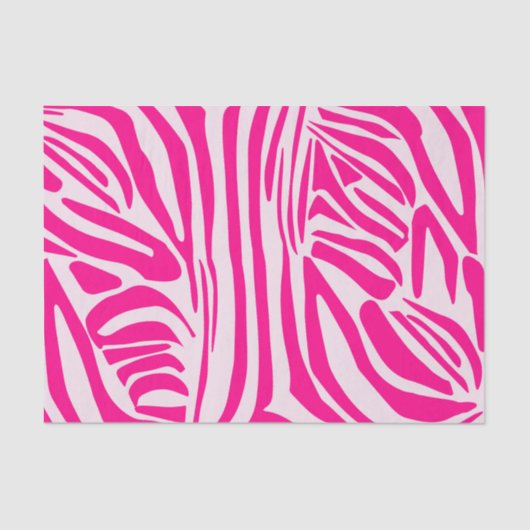 Roze zebra print tissuepapier (Voorkant)