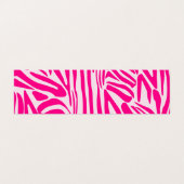 Roze zebra print visitekaartjes (Buitenkant ongevouwen)