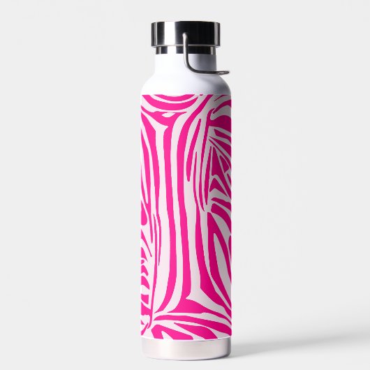 Roze zebra print waterfles (Links)