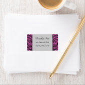 Roze Zebra Strepen Labels (Insitu)