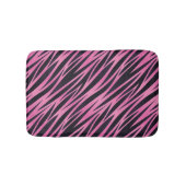 Roze Zebra Stripe achtergrond Badmat (Voorkant)