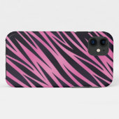 Roze Zebra Stripe achtergrond Case-Mate iPhone Case (Achterkant (horizontaal))