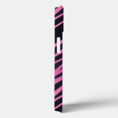 Roze Zebra Stripe Achtergrond Case-Mate iPhone Case (Achterkant / Rechts)