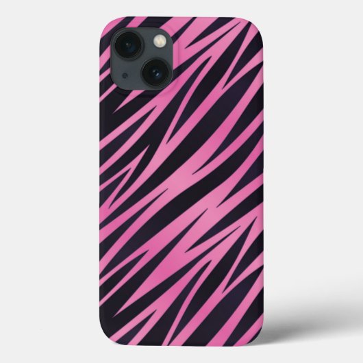 Roze Zebra Stripe achtergrond Case-Mate iPhone Case (Achterkant)