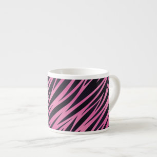 Roze Zebra Stripe achtergrond Espresso Kop