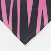 Roze Zebra Stripe achtergrond Fleece Deken (Hoek)