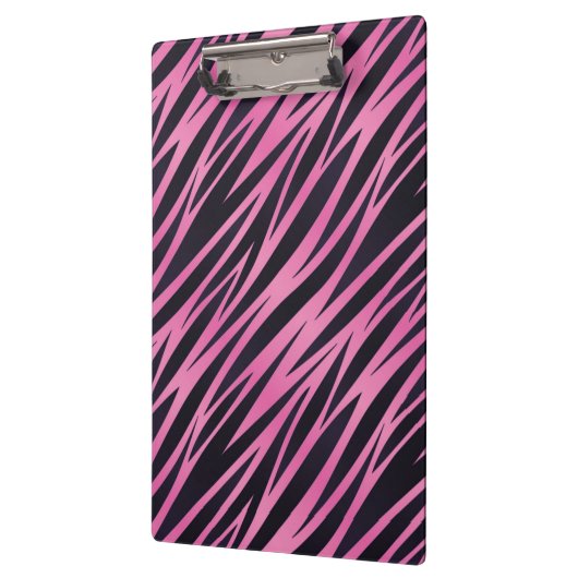 Roze Zebra Stripe achtergrond Klembord (Links)