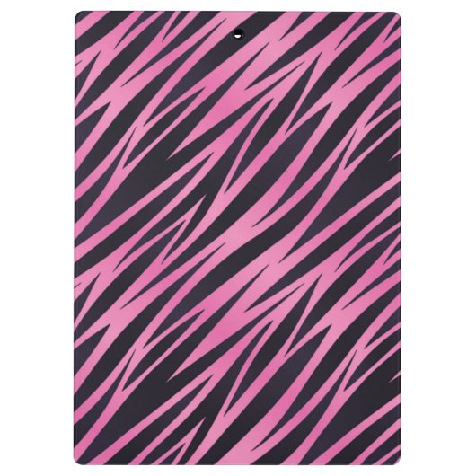 Roze Zebra Stripe achtergrond Klembord (Achterkant)