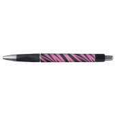 Roze Zebra Stripe achtergrond Pen (Voorkant)
