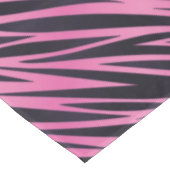 Roze Zebra Stripe achtergrond Tafelkleed (Gekanteld)
