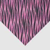 Roze Zebra Stripe achtergrond Tissuepapier (Detail)