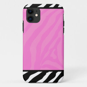 Roze Zebra Stripe Trendy iPhone 5 Hoesje