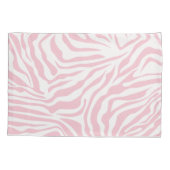 Roze Zebra Stripes Wild Dierlijk printpatroon Kussensloop (Achterkant)