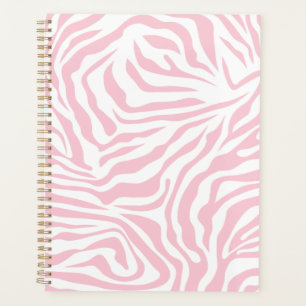 Roze Zebra Stripes Wild Dierlijk printpatroon Planner