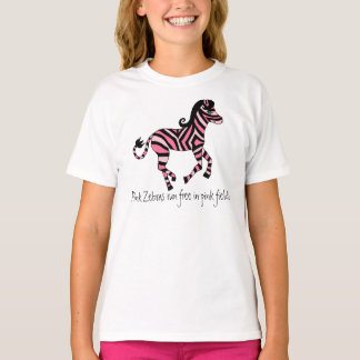 Roze Zebra T-shirt