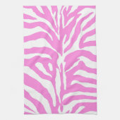 Roze zebra theedoek (Verticaal)