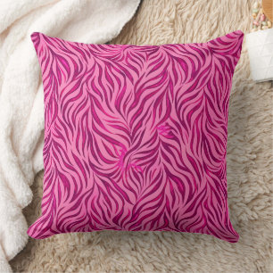 Roze zebraprint Barbiecore Y2K dierpatroon Kussen