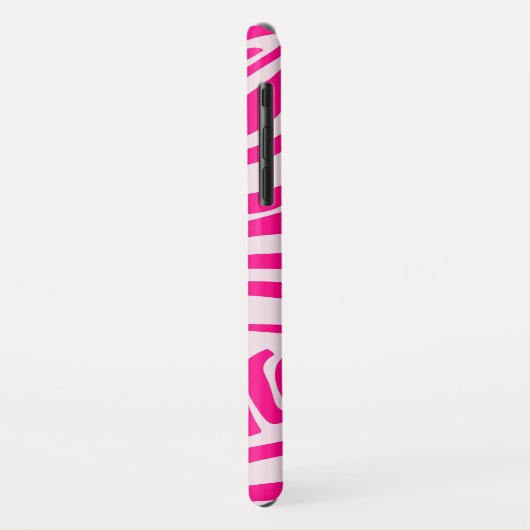 Roze zebraprint Case-Mate iPhone case (Achterkant/links)