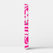 Roze zebraprint Case-Mate iPhone case (Achterkant / Links)
