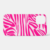 Roze zebraprint Case-Mate iPhone case (Achterkant (horizontaal))