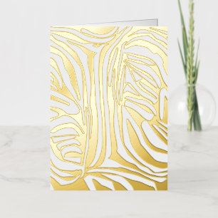 Roze zebraprint folie feestdagenkaart