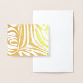 Roze zebraprint folie kaarten (Display)