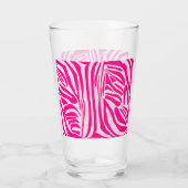 Roze zebraprint glas (Achterkant)