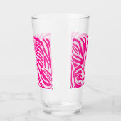 Roze zebraprint glas (Rechts)