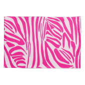 Roze zebraprint kussensloop (Achterkant)