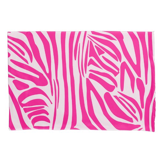 Roze zebraprint kussensloop (Voorkant)