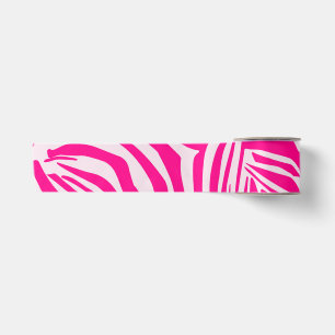 Roze zebraprint lint