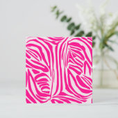 Roze zebraprint menu (Staand voorkant)