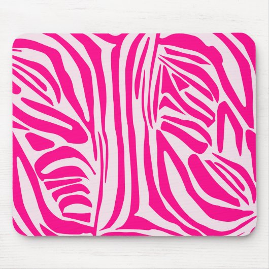 Roze zebraprint muismat (Voorkant)