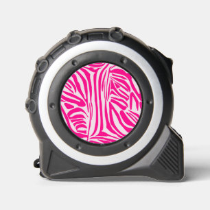 Roze zebraprint rolmaat