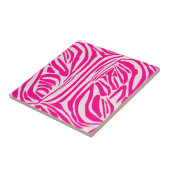 Roze zebraprint tegeltje (Zijkant)