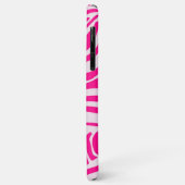 Roze zebraprintpatroon Case-Mate iPhone case (Achterkant/links)