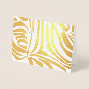 Roze zebraprintpatroon folie kaarten