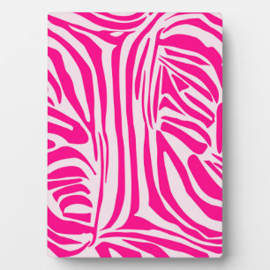 Roze zebraprintpatroon fotoplaat