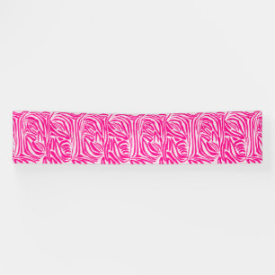 Roze zebraprintpatroon spandoek