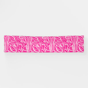 Roze zebraprintpatroon spandoek