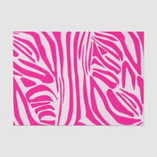 Roze Zebraprintpatroon Tissuepapier
