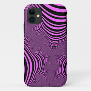 Roze zebrastripes iPhone 11 hoesje