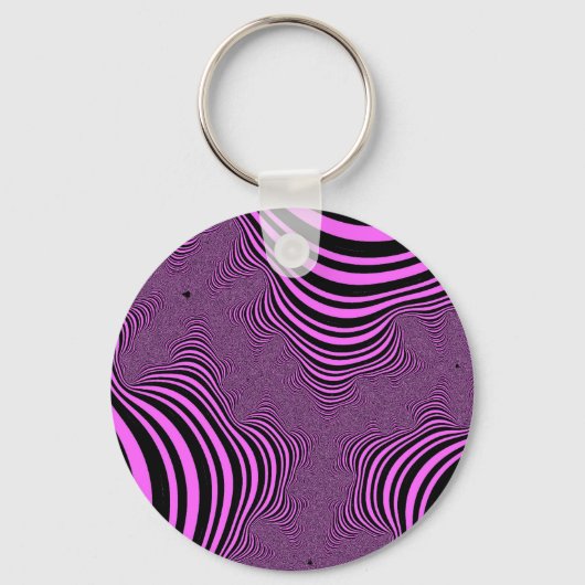 Roze zebrastripes sleutelhanger (Voorkant)