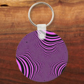 Roze zebrastripes sleutelhanger (Voorkant)