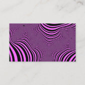 Roze zebrastripes visitekaartje (Voorkant)