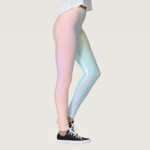 Roze Zee Groene Pastel Ombre Leggings