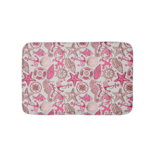 Roze Zee Patroon Badmat