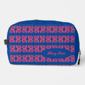 Roze Zee Shell Pattern Toilettasje (Voorkant)